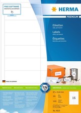 Etiketten Premium A4, weiß