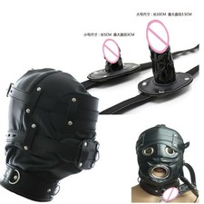 DE Hood Blindfold Head Harnes