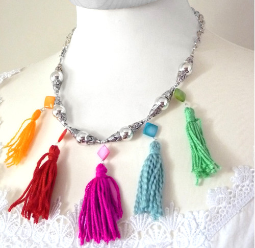 Boho statement quasten - statement,