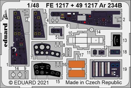 Eduard arado 234b cockpit - eduard,