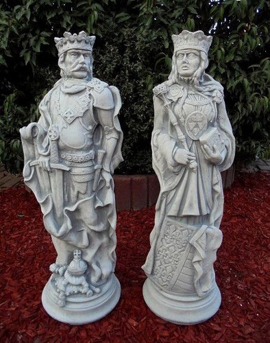 Gartenfiguren set könig - gartenfiguren, &