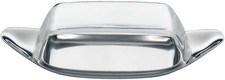WMF Wagenfeld Butterdose edelstahl silber transparent - Wie neu
