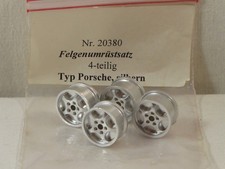 Carrera Exclusiv Felgensatz Nr.20380 - 1:24 / 1/24 Slotcar - NEU! (SO7121)