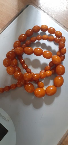 Art deco oliven bernsteinkette - art,
