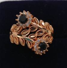 EXTRAVAGANTER RING MIT RANKE & STEIN  Gr. 58 / 18 mm