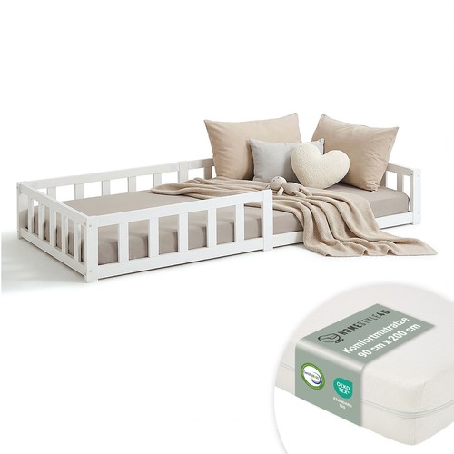 Bodenbett 90x200 kinder mit - bodenbett,