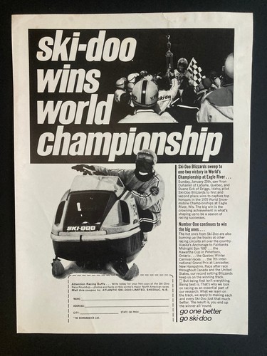 1970 canada skidoo - canada, ad