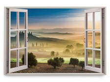 120x80cm Wandbild Fensterbild