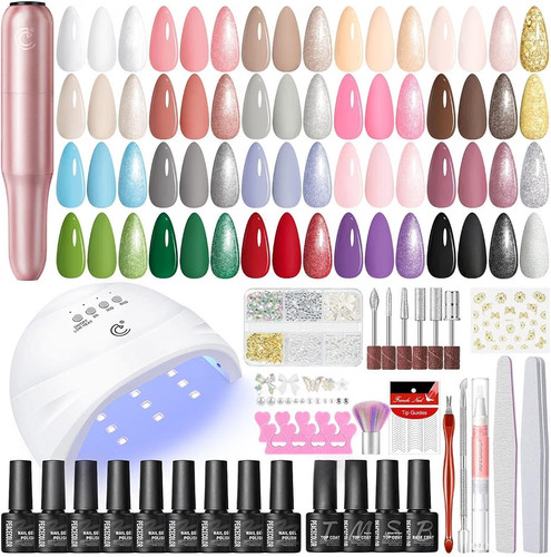 Peacecolor gel nails - gel, set