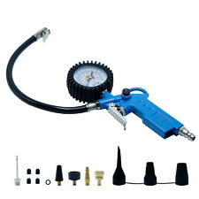 Druckluft Reifenfüller 3-IN-1 Reifendruckmesser Reifenfüller mit Ersatzteile