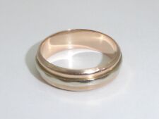585 Gold Ring 14K Rotgold Weißgold 4,74 g Trauring Ehering RG 56 - 17,8 mm 9036