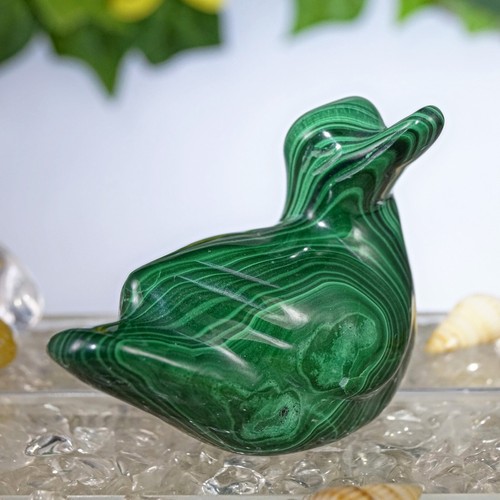 Malachit möve figur - möve,