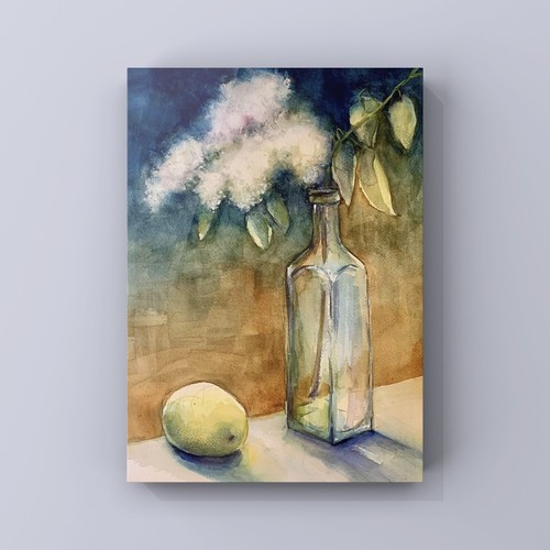 Original aquarell bild 30x40cm - aquarell,