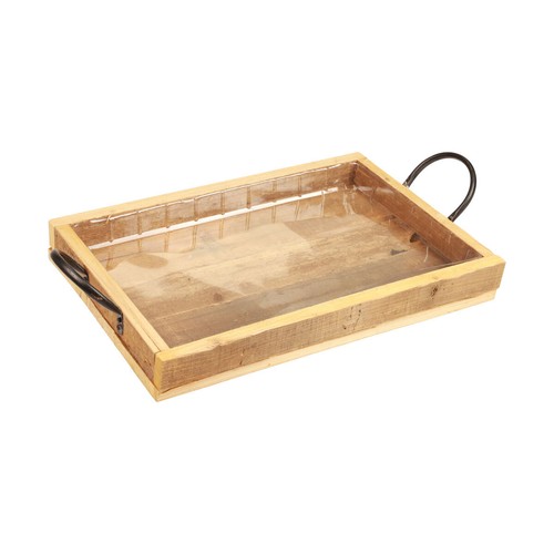 Holztablett griffe vintage - holztablett,