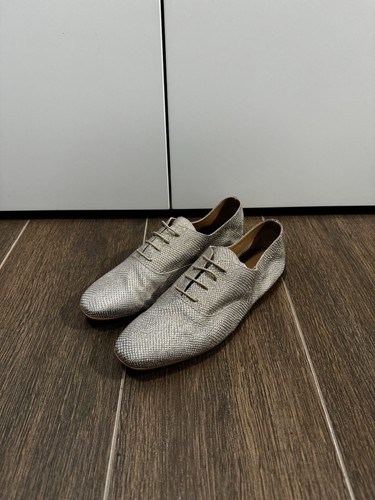 Goldene lederschuhe von - goldene,