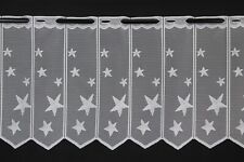 Scheibengardine Bistrogardinen Meterware nach Maß "Sterne" 45/60/90 cm