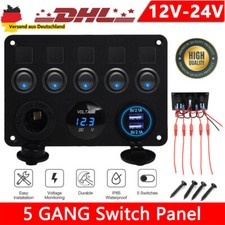 5 Gang LED Schaltpanel für