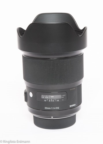 Sigma 20mm dg hsm - f/1,4,