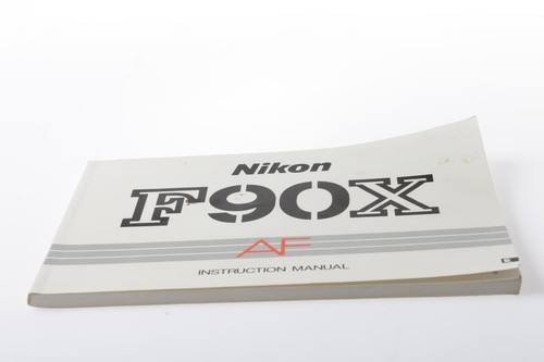 Nikon f90x instruction manual - f90x,