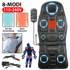 Ganzkörper Massagekissen Auflage Shiatsu Nacken Rücken Sitzauflage Massagematte