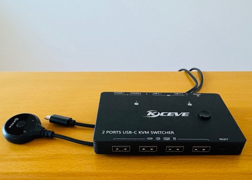 Kceve usb kvm - usb-c, switch