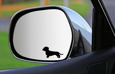 2x, 4x, 6x Silhouetten-AUFKLEBER DACKEL (Rauhaar) Fensteraufkleber Autoaufkleber