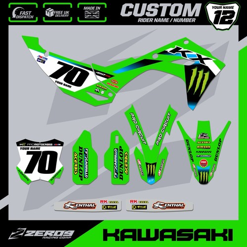 Kawasaki motocross graphics - motocross,