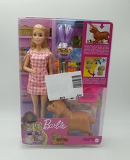 Barbie Puppe (blond) mit Hund