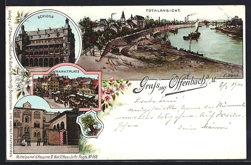 Lithographie offenbach m - lithographie, a.
