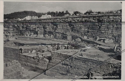 Solnhofen lithografie - ak,