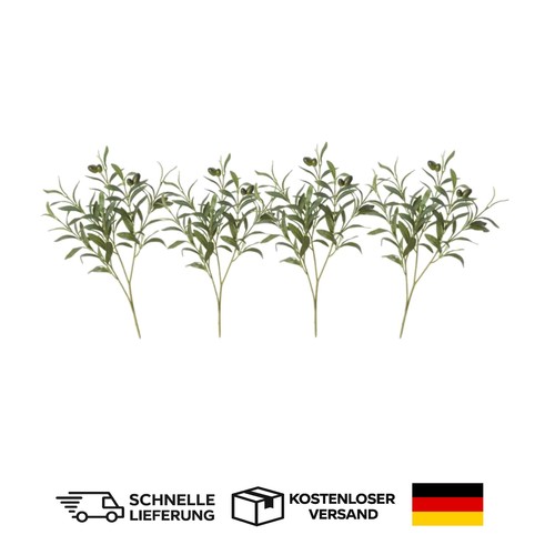 Künstliche olivenzweige 48cm - künstliche,
