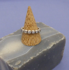 Pandora mit 5 weißen Steinen - Silberring RM 58 - 925er Silber - Ring