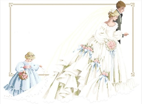 Kreuzstich schema die hochzeit - kreuzstich,