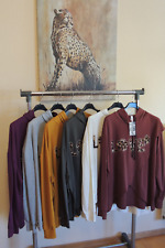 Neu Hoodie Shirt Hängerchen Lagenlook Leo Love Glitzer Made Italy 44,46,kl48
