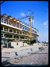 Seltenes 1967 35mm Dia Libya Stadium Bengasi im Bau - Vintage Foto