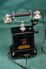 Sehr schönes altes Schulungs Kurbeltelefon JYDSK Aktieselkab, Dänemark um 1920