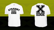 STRAIGHT EDGE T-Shirt SXE XXX ccc Hardcore Punk xse oi x HC Flag Vegan