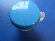 DDR Kult Zuckerdose Zuckerstreuer Zuckerspender Pneumant hellblauer Deckel Campi