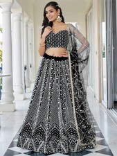 Lehenga Choli Schwarz