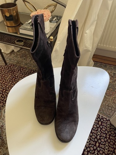 Vintage brown suede - vintage,