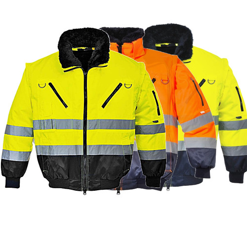 Warnschutz pilotenjacke 3in - warnschutz,