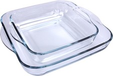 B-WARE - Borcam Auflaufform quadratisch 2er Set (159028)