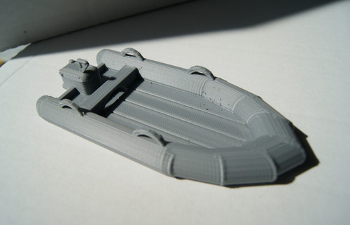 Kleines schlauchboot druck - schlauchboot, 3d-druck