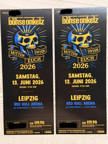 Böhse onkelz ticket - 1x,