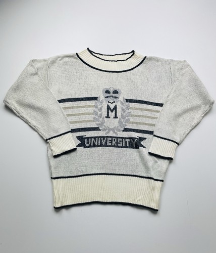 Vintage strickpullover weiß - vintage,