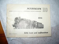 Märklin 3046 Anleitung von 1965  im guten/sehr guten Zustand -Lesen!!!-