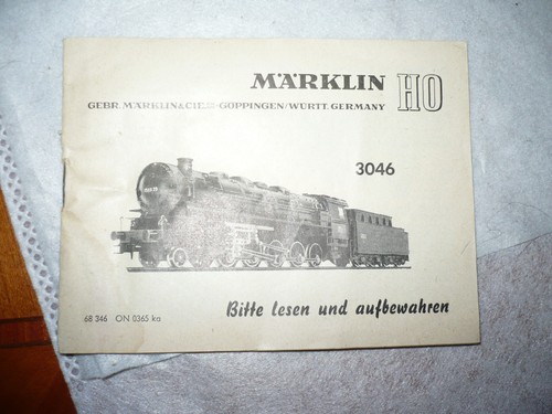 Märklin 3046 anleitung von - märklin,