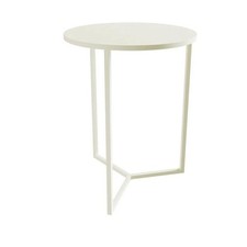 TRIBU Couchtisch NATAL ALU X - hoch - Rund von Tribù, Farbe Linen, NP 575€