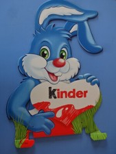 Ostern / Werbung / Ferrero Kinder Osterhase aus Pappe - ca 53 x 37 cm groß
