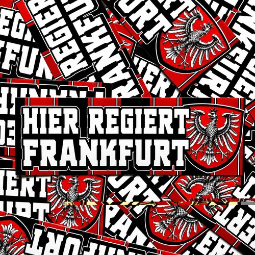 Frankfurt aufkleber fußball - frankfurt,